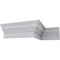 Ekena Millwork Crown Fascia Moulding, Polyurethane, 96 in L, 12-1/8 in H, Factory Primed MLD12X07X14FA - alternate 3